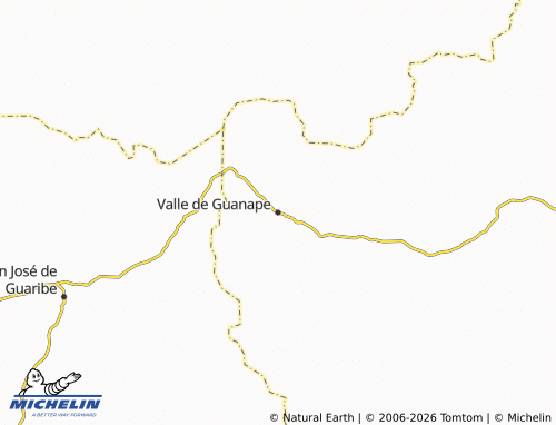 Mapa MICHELIN Valle de Guanape - ViaMichelin