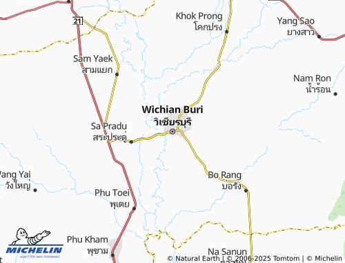 MICHELIN-Landkarte Wichian Buri - ViaMichelin