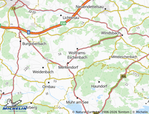 MICHELIN Gerbersdorf map - ViaMichelin