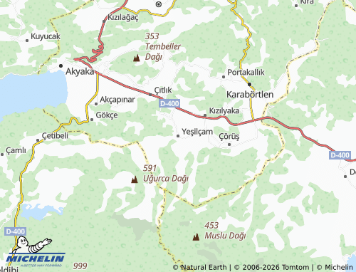 Mapa MICHELIN Yeşilçam - ViaMichelin