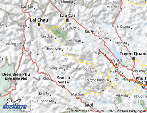 Mapa MICHELIN Mù Cang Chải - ViaMichelin