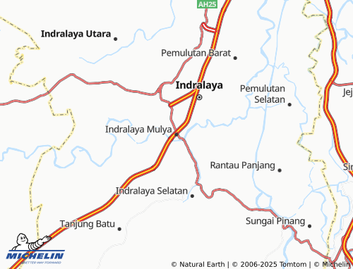 MICHELIN-Landkarte Indralaya Mulya - ViaMichelin