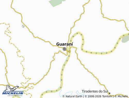 Kaart MICHELIN Guaraní - ViaMichelin
