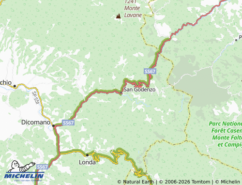 MICHELIN San Godenzo map - ViaMichelin
