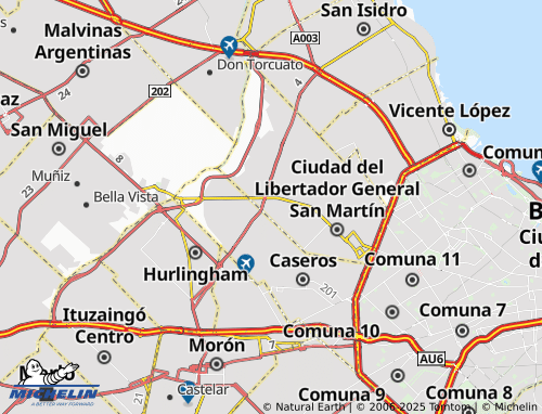 MICHELIN-Landkarte Barrio Para Jefes y Oficiales - ViaMichelin