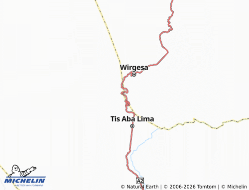 MICHELIN Uchialli map - ViaMichelin