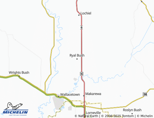 MICHELIN Ryal Bush map - ViaMichelin