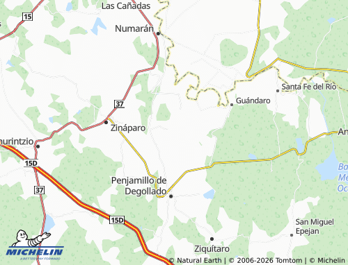 Mapa MICHELIN Zerecuato - ViaMichelin