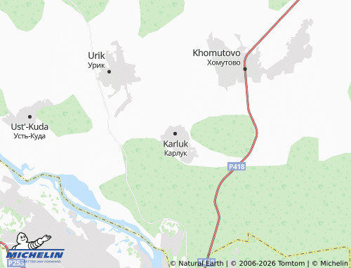 MICHELIN-Landkarte Karluk - ViaMichelin