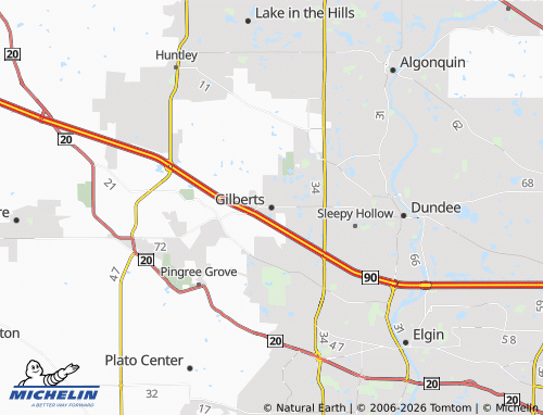 Mapa MICHELIN Gilberts - ViaMichelin