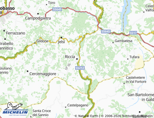 Mapa MICHELIN Riccia - ViaMichelin