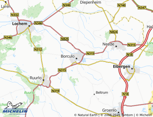 MICHELIN Borculo map - ViaMichelin