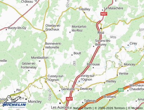 Mapa MICHELIN Boult - ViaMichelin