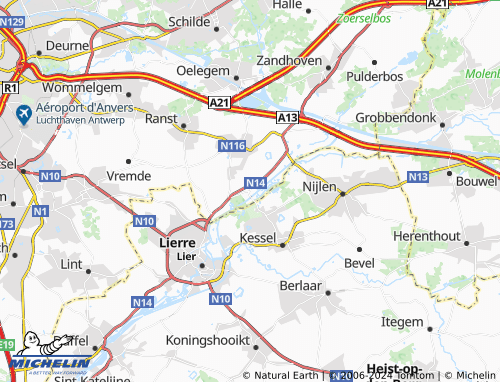 Kaart MICHELIN Emblem - ViaMichelin