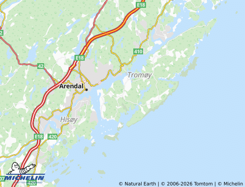 Kaart MICHELIN Færvik - ViaMichelin