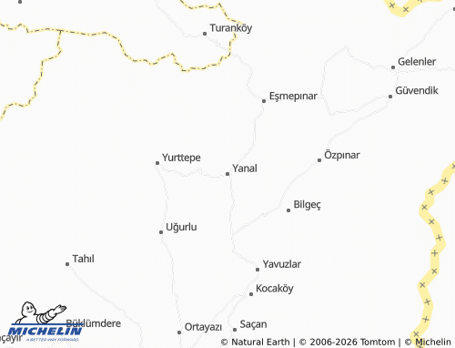 Mappa MICHELIN Yanal - ViaMichelin