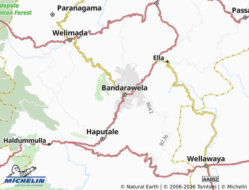 Mappa MICHELIN Bandarawela - ViaMichelin