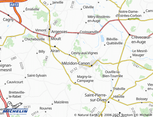 Kaart MICHELIN Ouézy - ViaMichelin