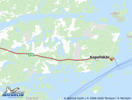 Mapa MICHELIN Åkerö - ViaMichelin