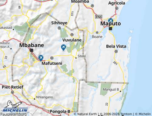 Mappa MICHELIN Lubombo - ViaMichelin
