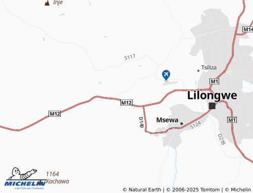 MICHELIN Malimbwe map - ViaMichelin