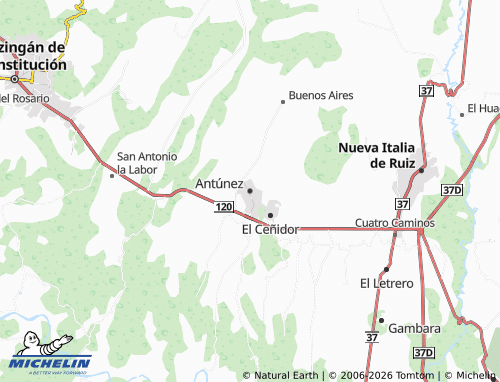 MICHELIN Antúnez map - ViaMichelin