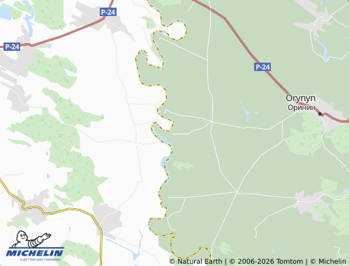 MICHELIN Podoliany map - ViaMichelin