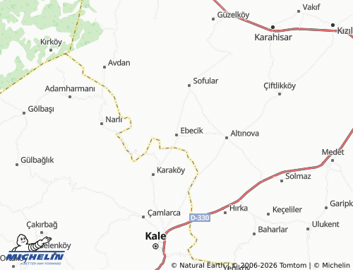 MICHELIN Ebecik map - ViaMichelin