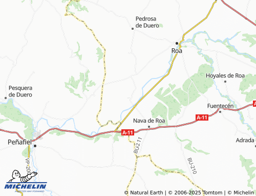 MICHELIN San Martín de Rubiales map - ViaMichelin