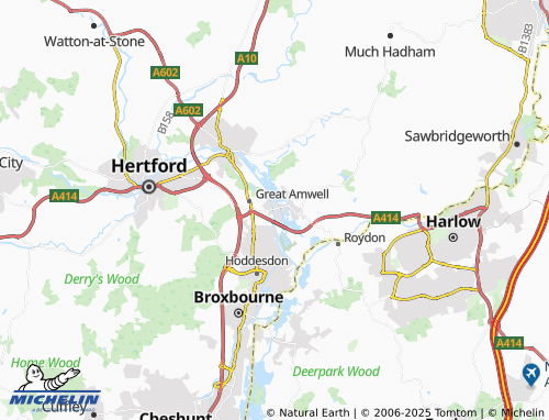 MICHELIN Saint Margarets map - ViaMichelin