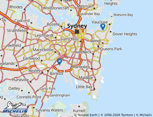 Mapa MICHELIN Rosebery - ViaMichelin