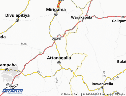 Mappa MICHELIN Mawathahena - ViaMichelin