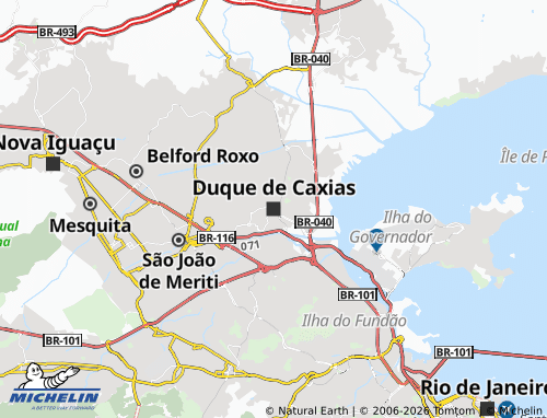 MICHELIN Duque de Caxias map - ViaMichelin