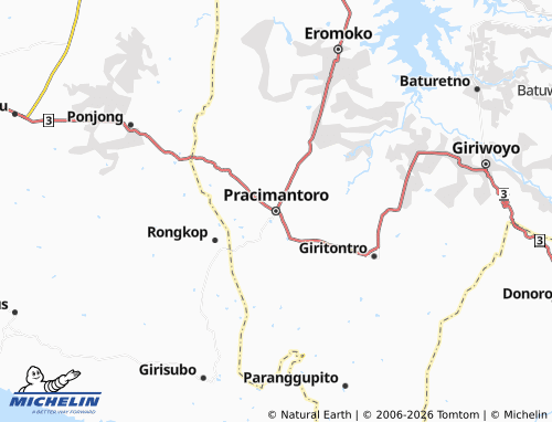 MICHELIN-Landkarte Pracimantoro - ViaMichelin