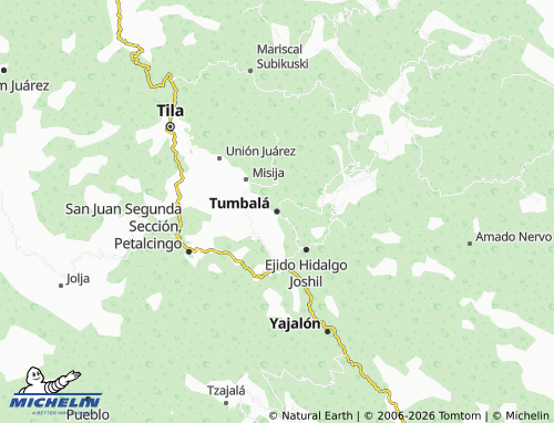 Mappa MICHELIN Tumbalá - ViaMichelin