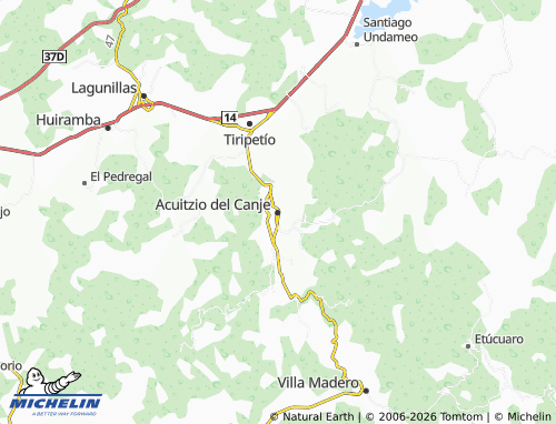 MICHELIN Centro map - ViaMichelin