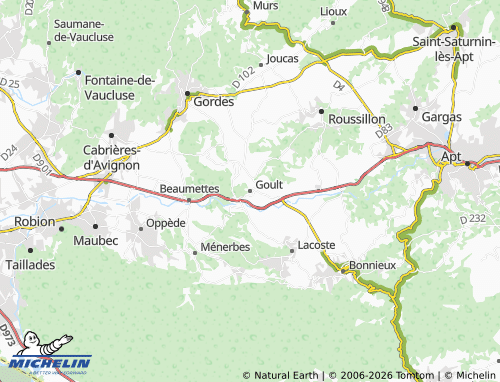 Carte MICHELIN Goult - ViaMichelin