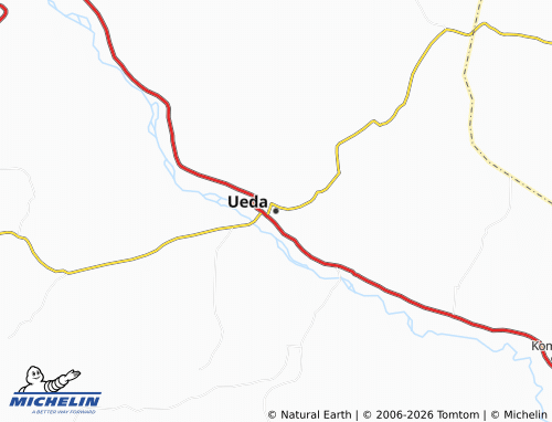 MICHELIN Ueda map - ViaMichelin