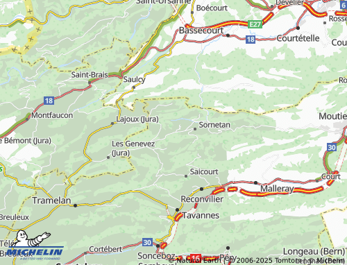 Mappa MICHELIN Châtelat - ViaMichelin