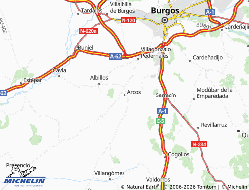 MICHELIN Arcos map - ViaMichelin