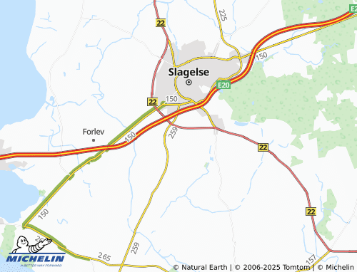 Carte MICHELIN Slots Bjergby - ViaMichelin