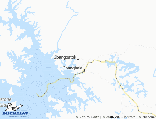 Mappa MICHELIN Gbangbatok - ViaMichelin