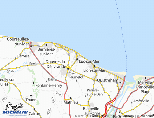 MICHELIN Luc-sur-Mer map - ViaMichelin