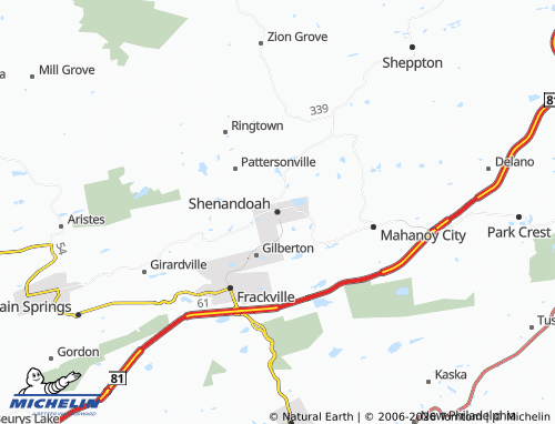 Carte MICHELIN Shenandoah - ViaMichelin