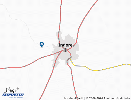 MICHELIN Indore map - ViaMichelin