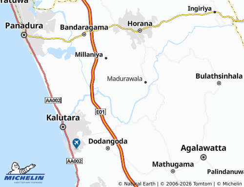MICHELIN-Landkarte Pathakada - ViaMichelin