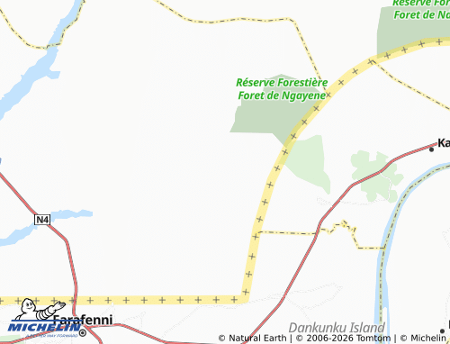 Mapa MICHELIN Ngayène - ViaMichelin