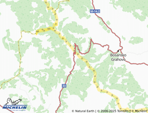 MICHELIN Strmica map - ViaMichelin
