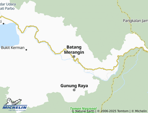 MICHELIN Batang Merangin map - ViaMichelin