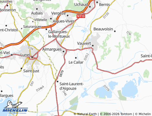 Mappa MICHELIN Le Cailar - ViaMichelin